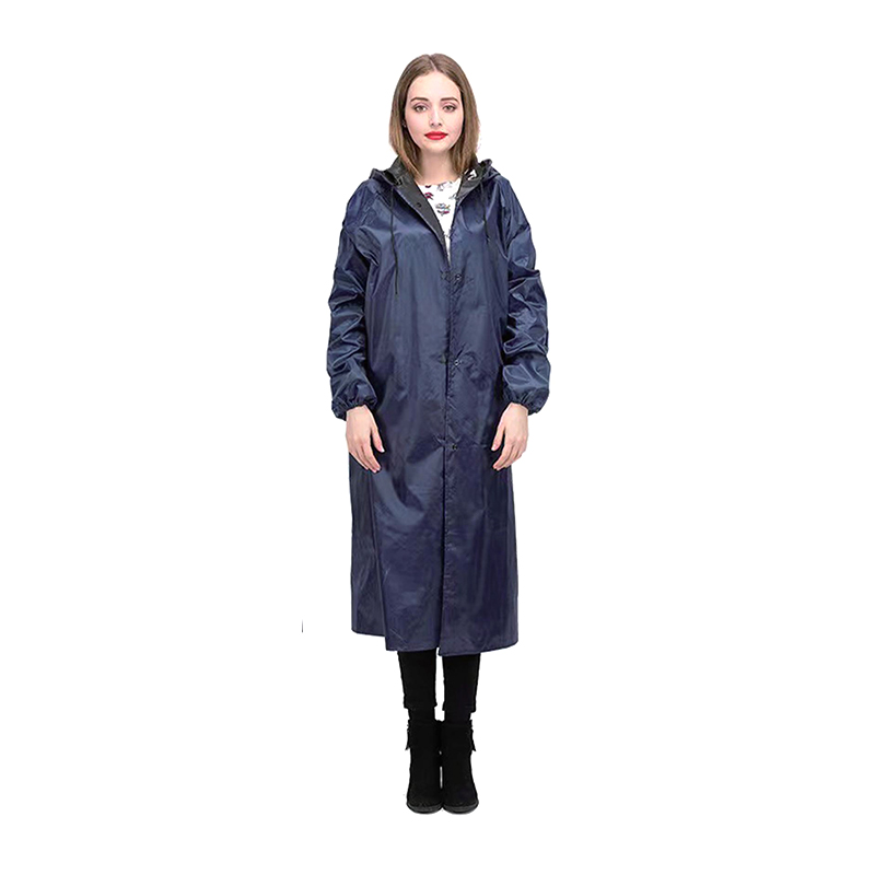 Wasserdichter, ölbeständiger langer PVC-Poncho-Regenmantel