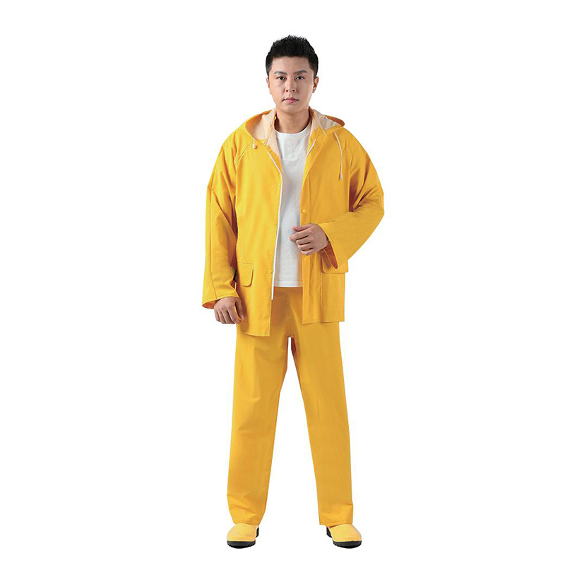 Regenmantelanzüge aus Polyester mit PVC-Beschichtung